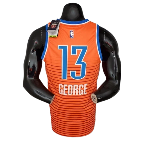 CAMISA BASQUETE NBA REGATA OKLAHOMA CITY THUNDER MASCULINA - LARANJA