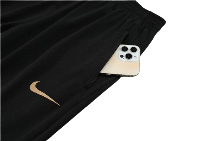 CONJUNTO TREINO CHELSEA JAQUETA+CALÇA - PRETO/BRANCO 2023/24