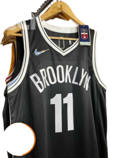 REGATA NBA BROOKLYN NETS ICON EDIÇÃO 75 ANOS KYRIE IRVING PRETA
