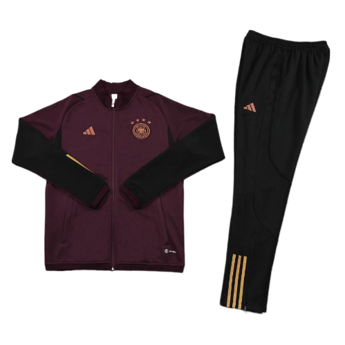CONJUNTO TREINO ALEMANHÃ JAQUETA+CALÇA - BORDO 2024/25