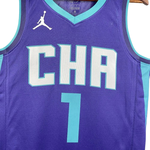REGATA NBA CHARLOTTE HORNETS STATEMENT EDITION 20/21 LAMELO BALL ROXA