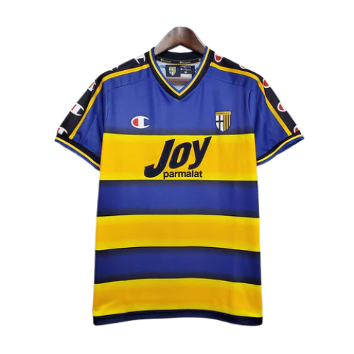 CAMISA PARMA RETRÔ 2001/2002 AZUL E AMARELA