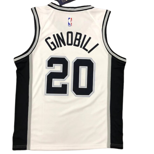 REGATA NBA SAN ANTONIO SPURS MANU GINÓBILI BRANCA