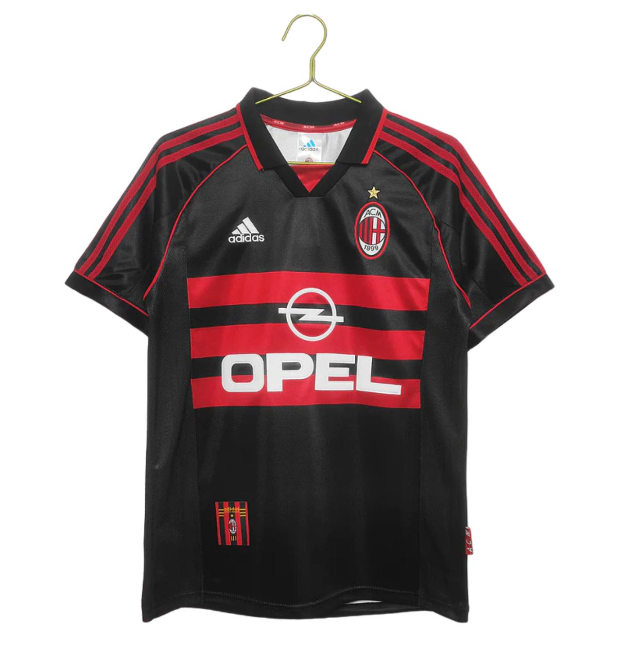 CAMISA RETRÔ MILAN III PRETO 1998/99