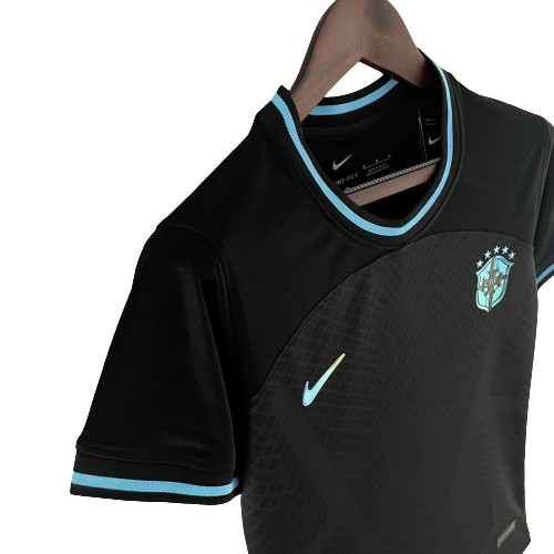 CAMISA FEMININA SELEÇÃO BRASIL 2022 - PRETO - CONCEITO PRETO