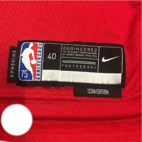 REGATA NBA CHICAGO BULLS ICON EDIÇÃO 75 ANOS MICHAEL JORDAN VERMELHA