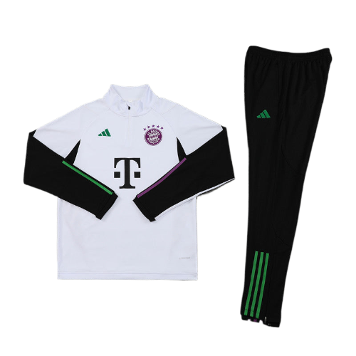 CONJUNTO TREINO BAYERN DE MUNIQUE JAQUETA+CALÇA BRANCO 23/24