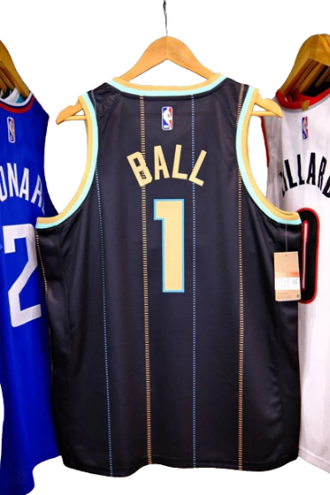 REGATA NBA CHARLOTTE HORNETS CITY EDITION 22/23 LAMELO BALL PRETA