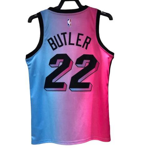 REGATA NBA MIAMI HEAT CITY EDITION 20/21 JIMMY BUTLER ROSA E AZUL