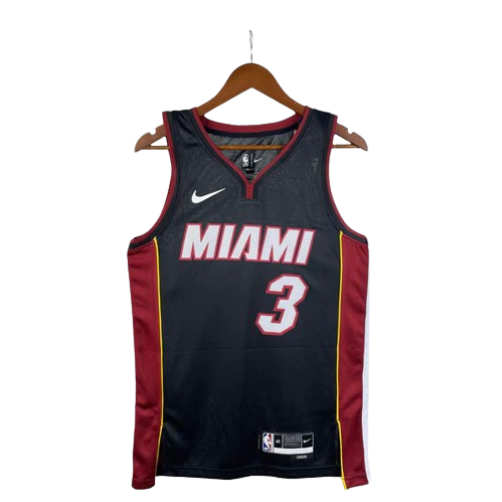 REGATA NBA MIAMI HEAT ICON EDITION DWAYNE WADE PRETA
