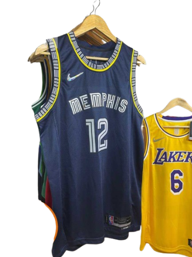 REGATA NBA MEMPHIS GRIZZLIES CITY EDIÇÃO 75 ANOS JA MORANT AZUL