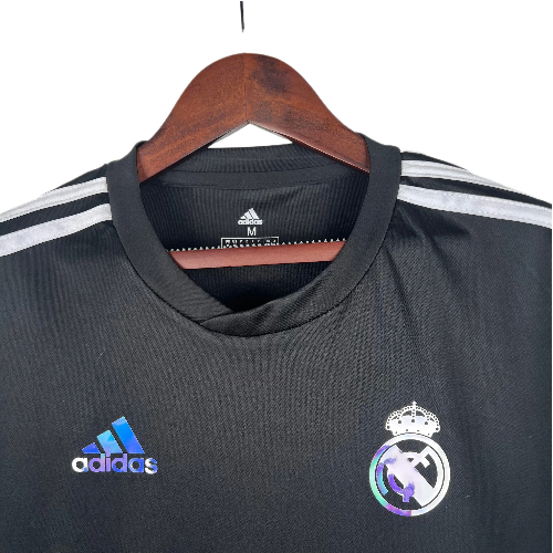 CAMISA REAL MADRID 23/24 BALMAIN PARIS - PRETO