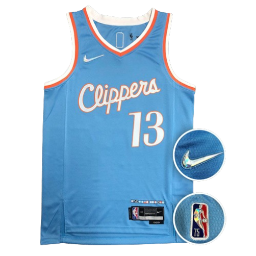 REGATA NBA LOS ANGELES CLIPPERS CITY EDIÇÃO 75 ANOS PAUL GEORGE