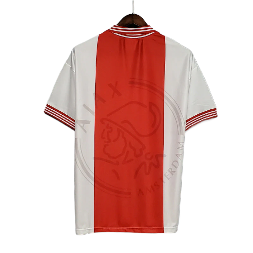 CAMISA AJAX RETRÔ 1995/1996 VERMELHA E BRANCA