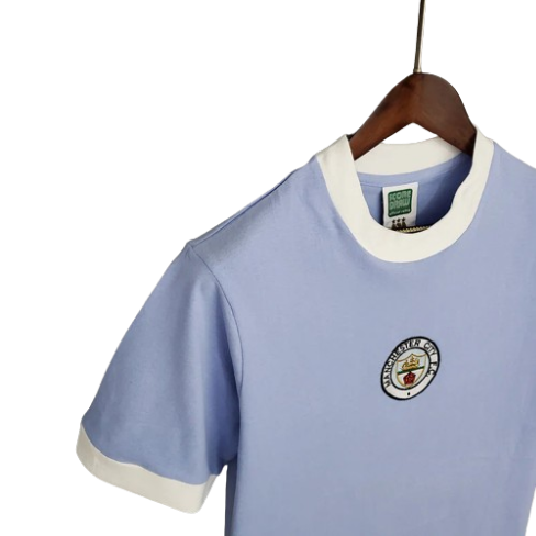CAMISA MANCHESTER CITY RETRÔ I AZUL - 1972