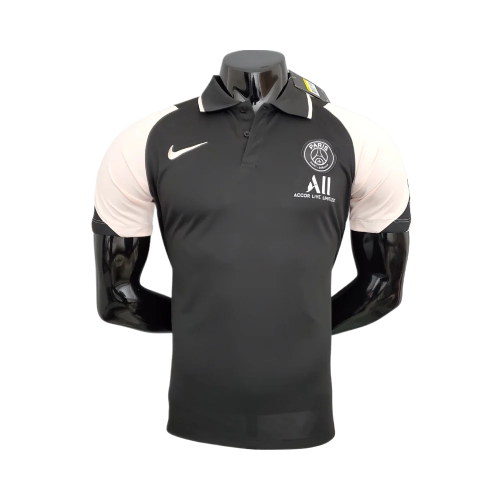 POLO PSG PRETA E BRANCA 2022/23