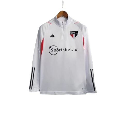 JAQUETA CORTA VENTO SÃO PAULO BRANCA TREINO 23/24