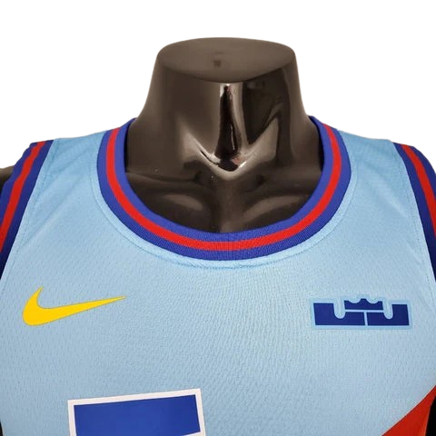 CAMISA BASQUETE NBA REGATA LOS ANGELES LAKERS SPACE JAM MASCULINA - AZUL