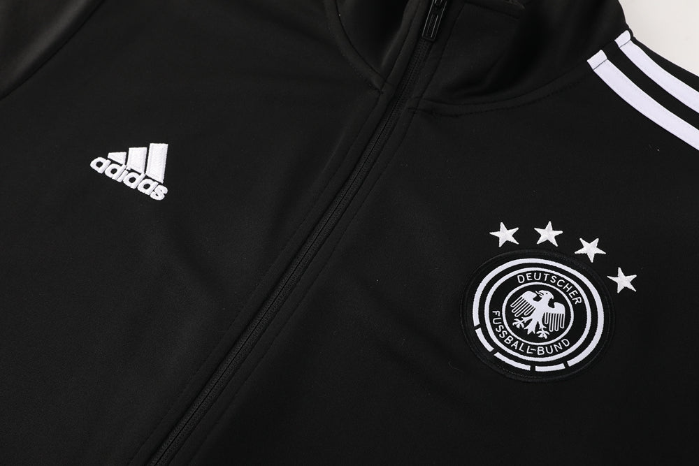 CONJUNTO TREINO ALEMANHÃ JAQUETA+CALÇA - PRETO 2024/25