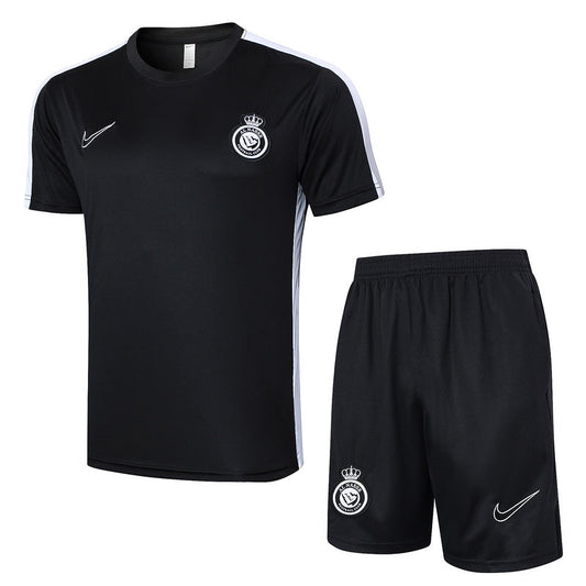 CONJUNTO TREINO CAMISA PRETA + SHORT AL NASSR 24/25