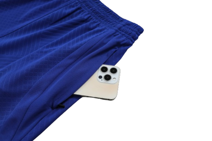 CONJUNTO TREINO BARCELONA REGATA+SHORT - AZUL ESCURO 2023/24
