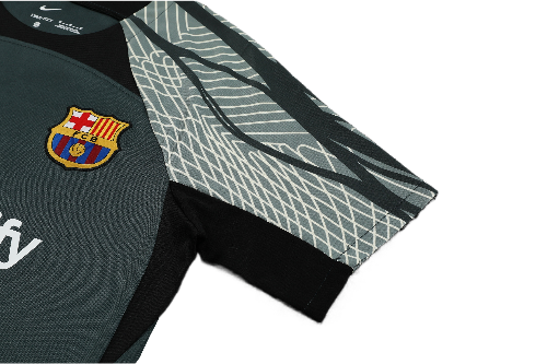 CONJUNTO TREINO BARCELONA CAMISA+SHORT - VERDE ESCURO 2022/23