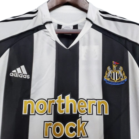 CAMISA NEWCASTLE RETRÔ 2005/2006 PRETA E BRANCA