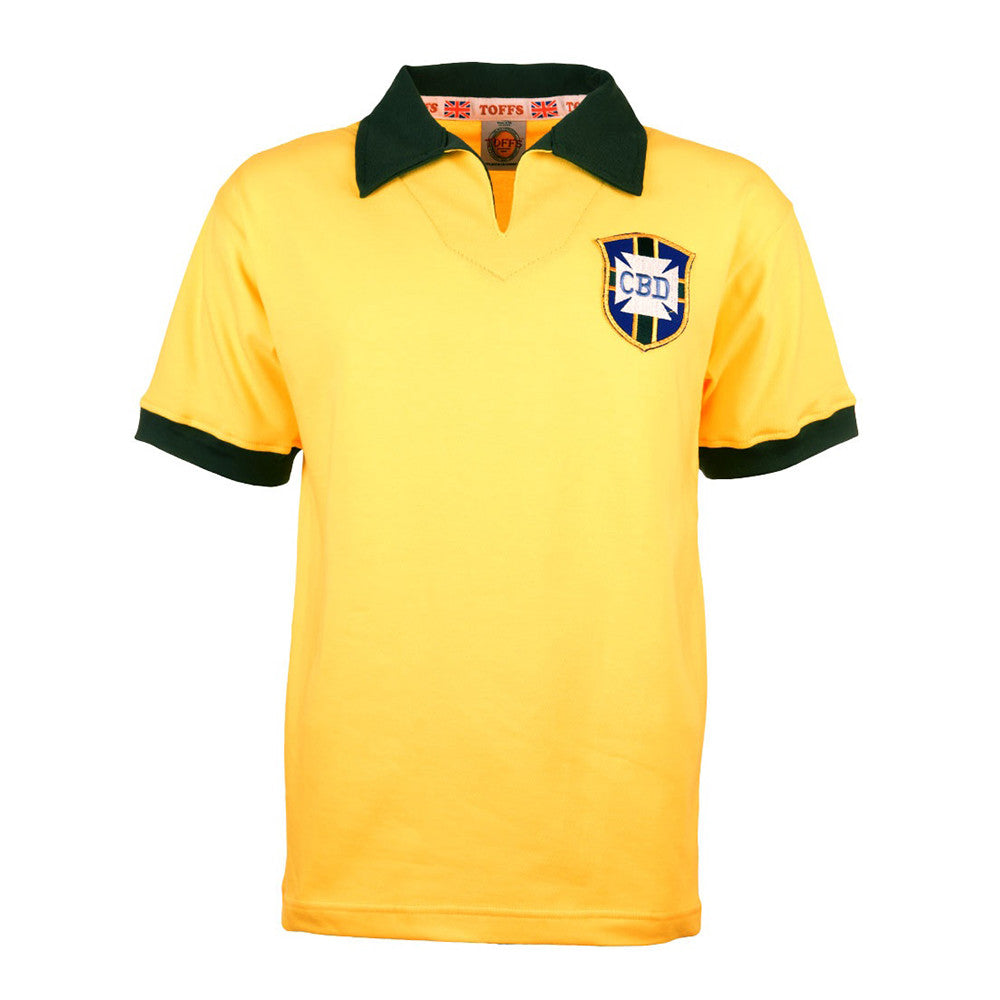 CAMISA VERSÃO RETRÔ BRASIL 1962/63 PELÉ