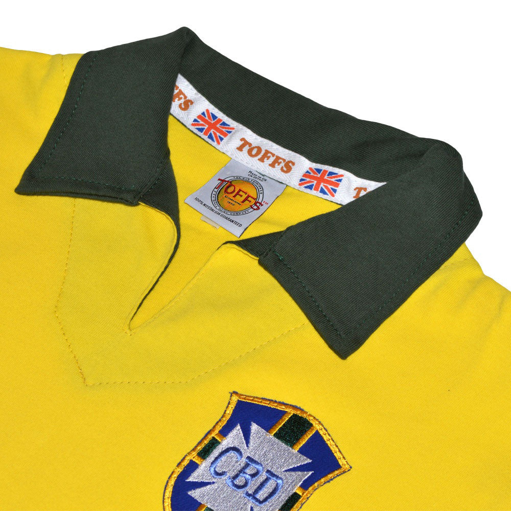 CAMISA VERSÃO RETRÔ BRASIL 1962/63 PELÉ