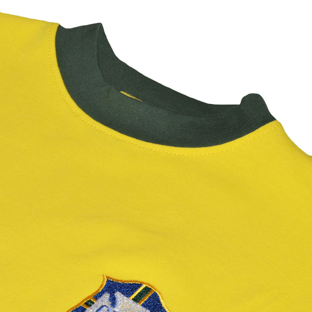 CAMISA VERSÃO RETRÔ BRASIL 1970/71 PELÉ