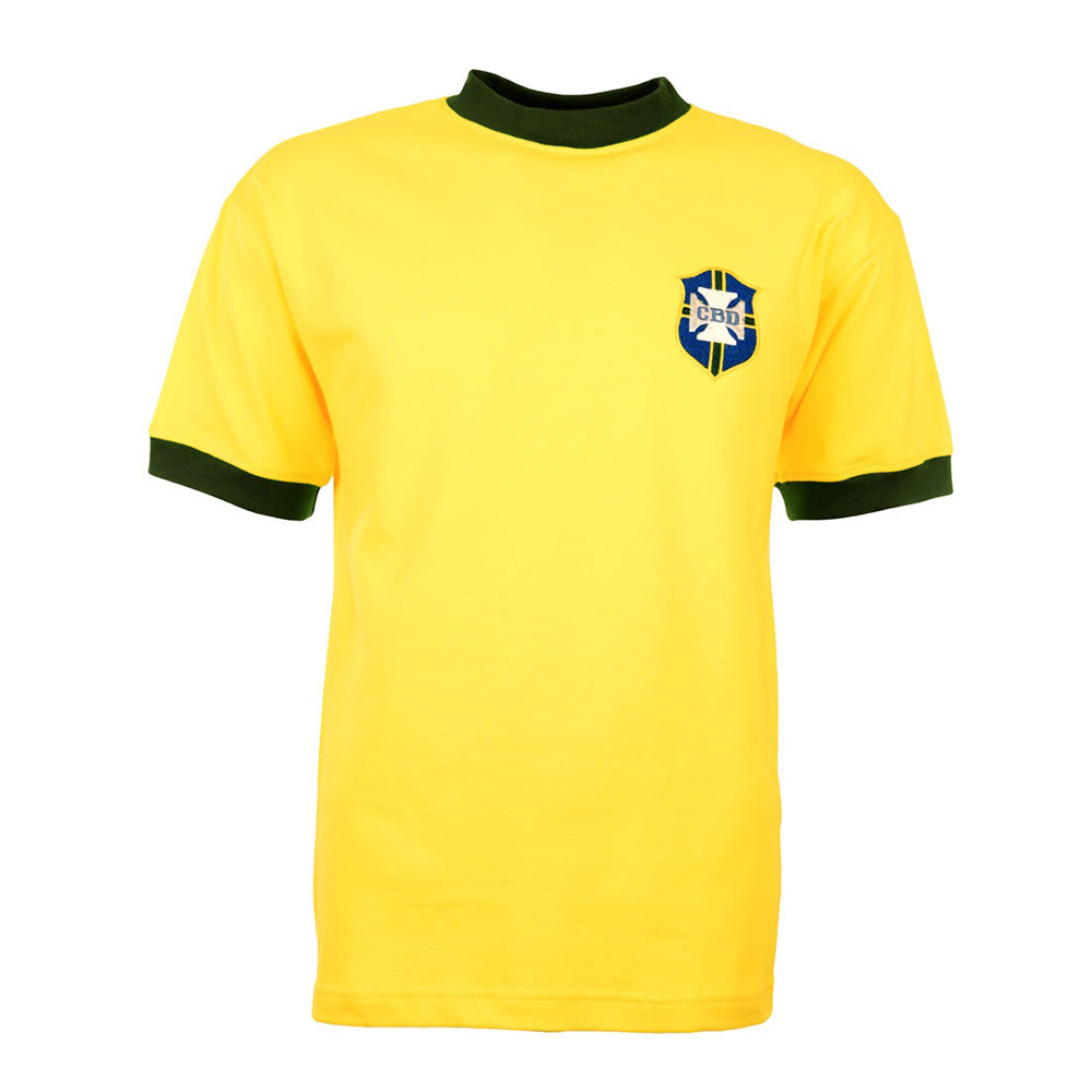 CAMISA VERSÃO RETRÔ BRASIL 1970/71 PELÉ