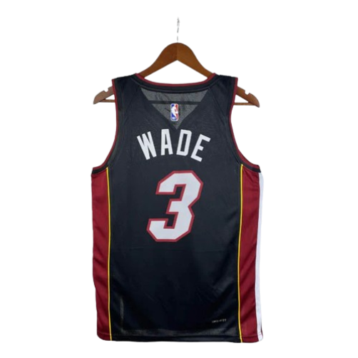 REGATA NBA MIAMI HEAT ICON EDITION DWAYNE WADE PRETA