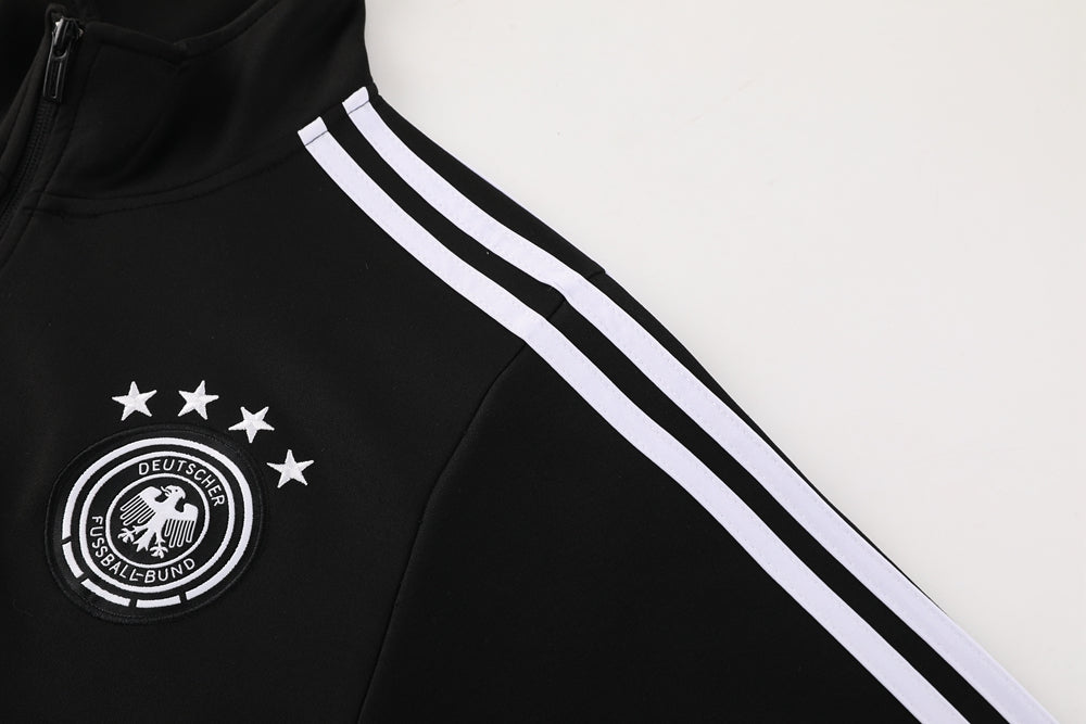 CONJUNTO TREINO ALEMANHÃ JAQUETA+CALÇA - PRETO 2024/25