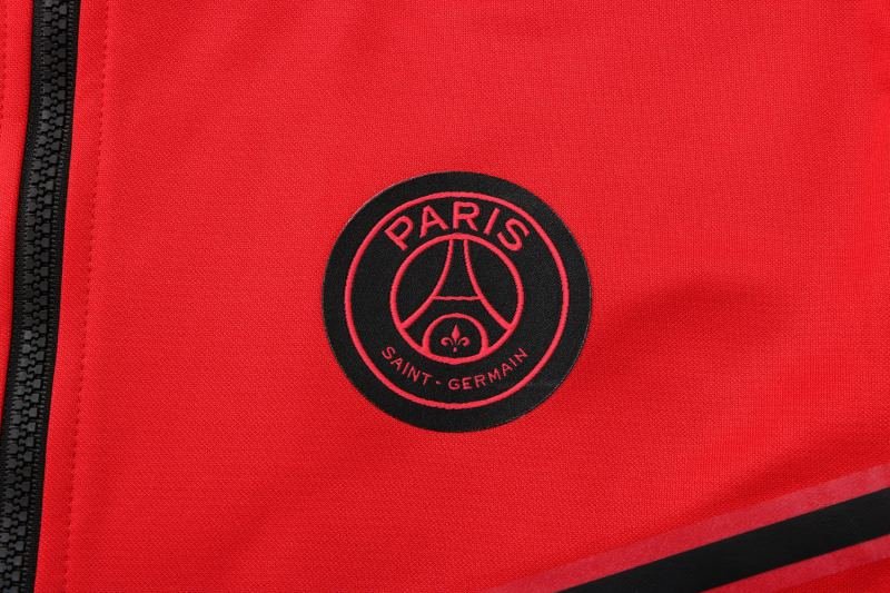 CONJUNTO TREINO COM CAPUZ PSG JAQUETA+CALÇA - VERMELHO 2021/22