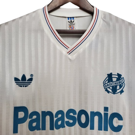 CAMISA MARSELHA VERSÃO RETRÔ I BRANCA - 1990/91