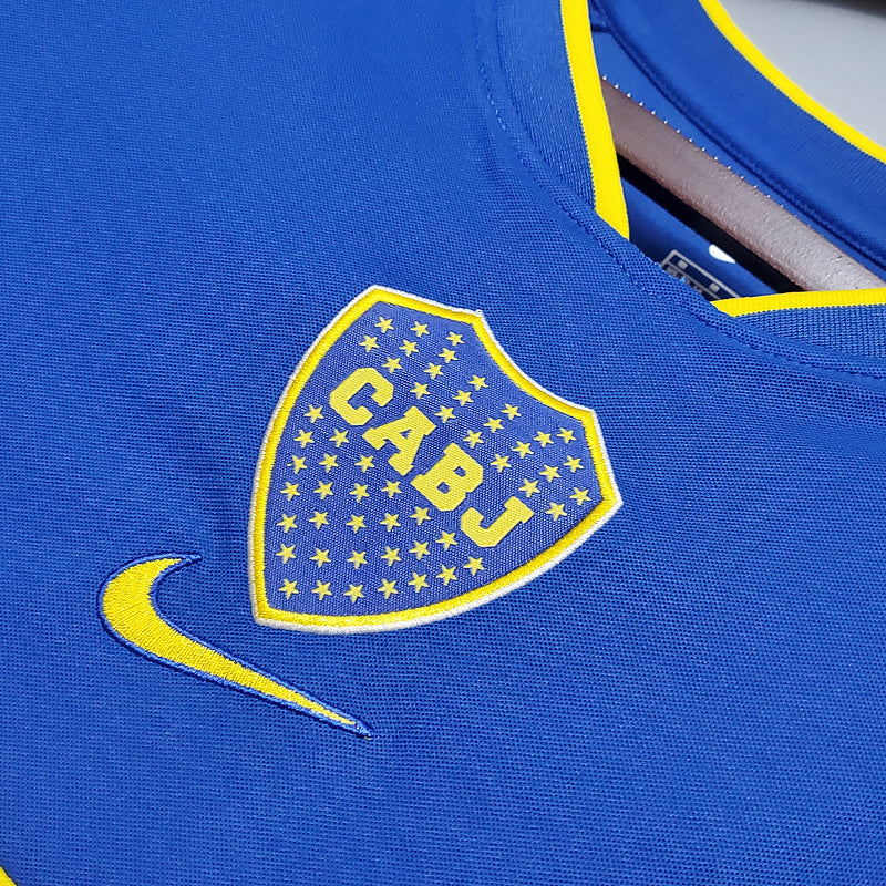 CAMISA BOCA JUNIORS RETRÔ 2002 AZUL E AMARELA