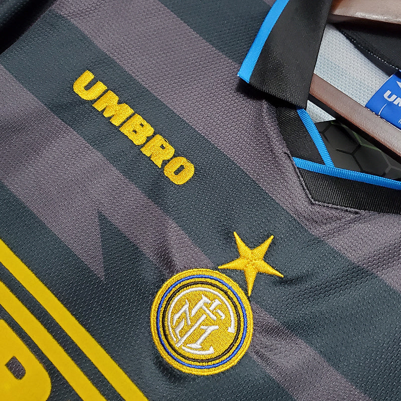 CAMISA INTER DE MILÃO RETRÔ 1997/1998 CINZA