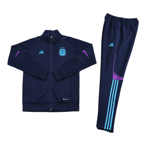 CONJUNTO TREINO ARGENTINA JAQUETA+CALÇA - AZUL ESCURO 2024/25