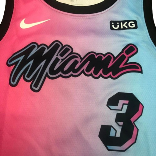 REGATA NBA MIAMI HEAT CITY EDITION 20/21 DWAYNE WADE ROSA E AZUL