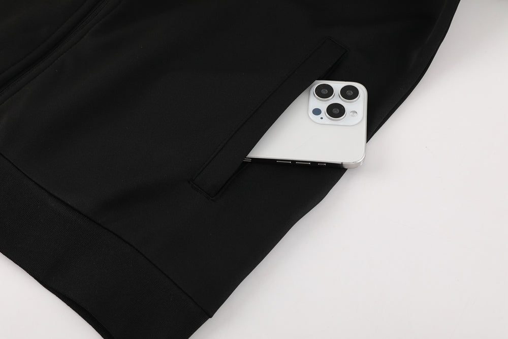 CONJUNTO TREINO ALEMANHÃ JAQUETA+CALÇA - PRETO 2024/25