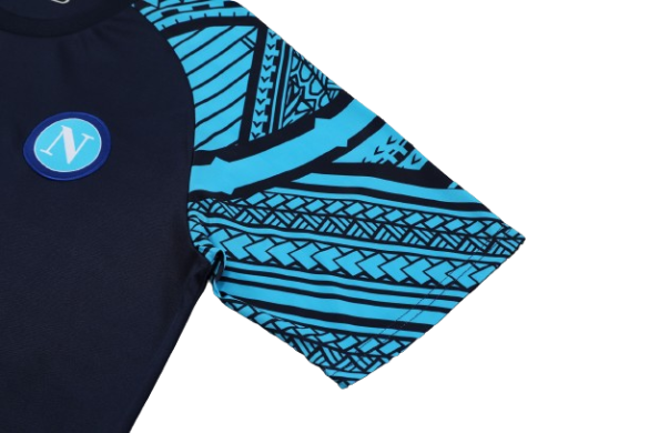 CONJUNTO TREINO NAPOLI CAMISA+SHORT - AZUL 2023/24