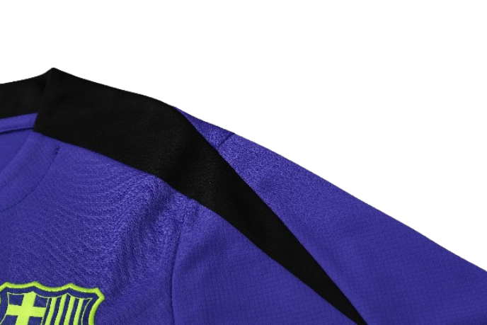 CONJUNTO TREINO BARCELONA CAMISA+SHORT - ROXO 2023/24