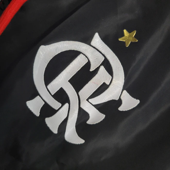JAQUETA CORTA VENTO FLAMENGO VERMELHA, PRETA E BRANCA - 23/24