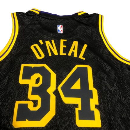 REGATA NBA LOS ANGELES LAKERS BLACK MAMBA SHAQUILLE O'NEAL PRETA