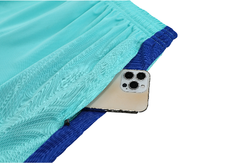CONJUNTO TREINO BARCELONA REGATA+SHORT - AZUL CLARO 2023/24