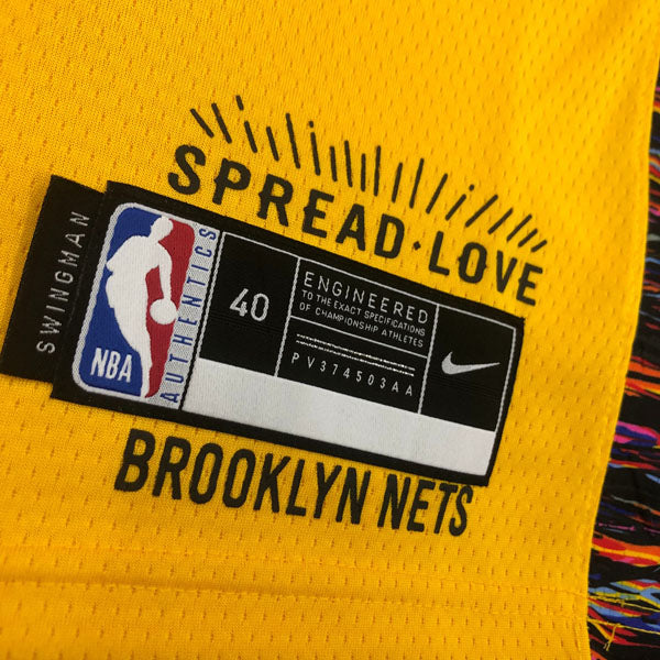 REGATA NBA BROOKLYN NETS BED STUY NOTORIUS B.I.G AMARELA IRVING