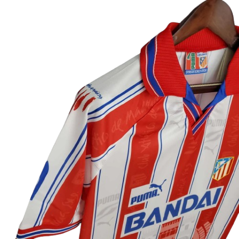 CAMISA VERSÃO RETRÔ ATLETICO MADRID I 1996/97