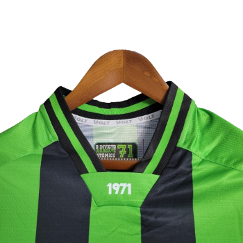 CAMISA AMÉRICA MINEIRO VERDE/PRETO LISTRADA - 23/24