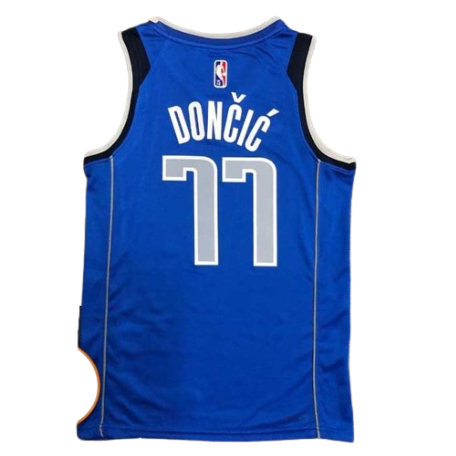 REGATA NBA DALLAS MAVERICKS ICON EDIÇÃO 75 ANOS LUKA DONCIC AZUL