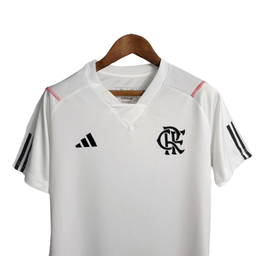 CAMISA FEMININA FLAMENGO TREINO BRANCA - 2023/24